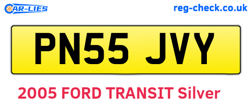 PN55JVY are the vehicle registration plates.