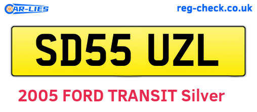 SD55UZL are the vehicle registration plates.