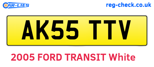 AK55TTV are the vehicle registration plates.