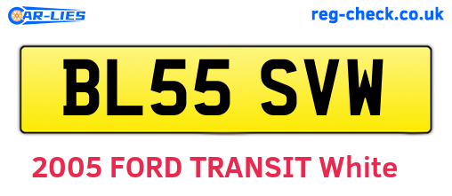 BL55SVW are the vehicle registration plates.