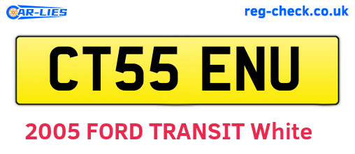 CT55ENU are the vehicle registration plates.