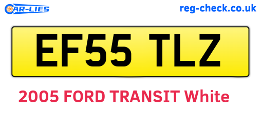 EF55TLZ are the vehicle registration plates.