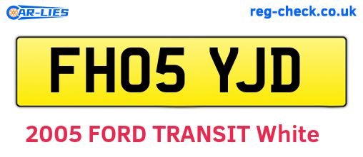 FH05YJD are the vehicle registration plates.