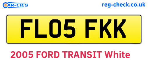 FL05FKK are the vehicle registration plates.