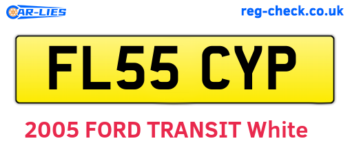 FL55CYP are the vehicle registration plates.
