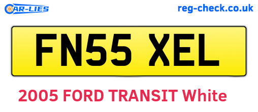 FN55XEL are the vehicle registration plates.