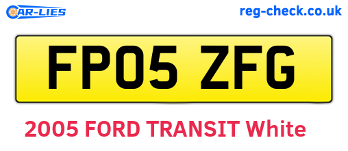 FP05ZFG are the vehicle registration plates.
