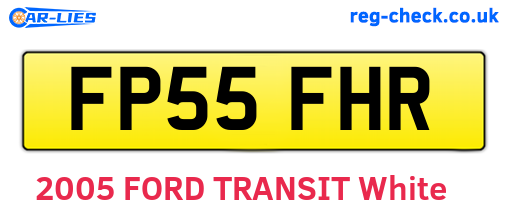 FP55FHR are the vehicle registration plates.