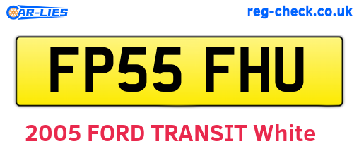 FP55FHU are the vehicle registration plates.