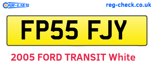FP55FJY are the vehicle registration plates.