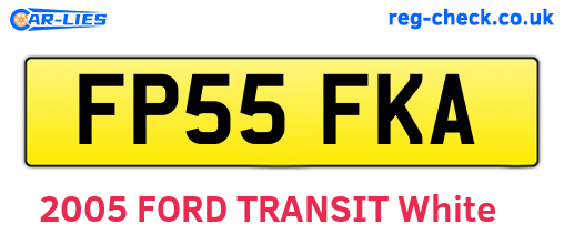 FP55FKA are the vehicle registration plates.