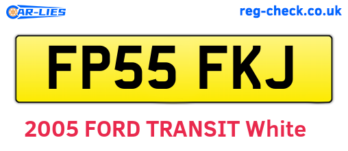 FP55FKJ are the vehicle registration plates.