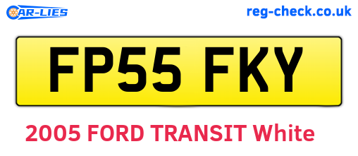 FP55FKY are the vehicle registration plates.