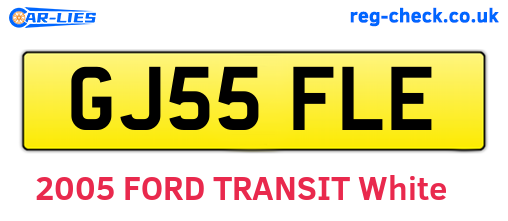 GJ55FLE are the vehicle registration plates.