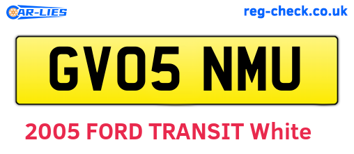 GV05NMU are the vehicle registration plates.