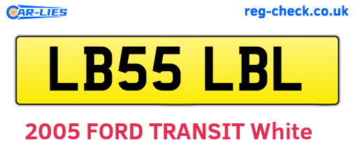 LB55LBL are the vehicle registration plates.