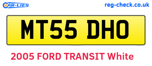 MT55DHO are the vehicle registration plates.