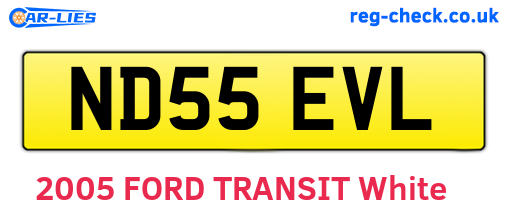 ND55EVL are the vehicle registration plates.