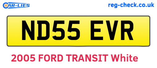 ND55EVR are the vehicle registration plates.