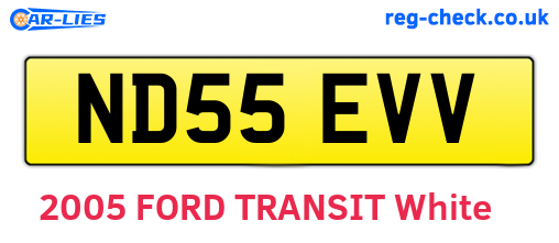 ND55EVV are the vehicle registration plates.