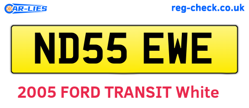 ND55EWE are the vehicle registration plates.