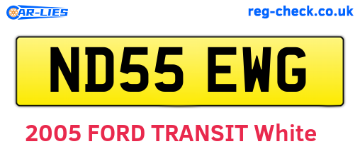 ND55EWG are the vehicle registration plates.