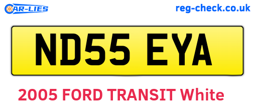 ND55EYA are the vehicle registration plates.
