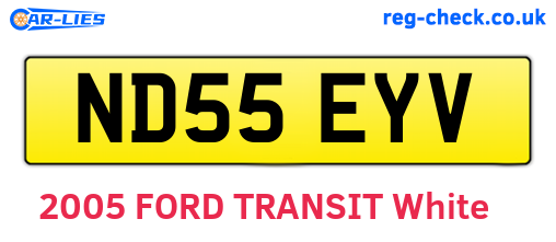 ND55EYV are the vehicle registration plates.