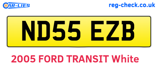 ND55EZB are the vehicle registration plates.