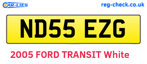 ND55EZG are the vehicle registration plates.