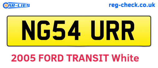 NG54URR are the vehicle registration plates.