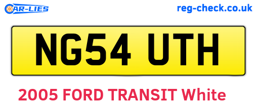 NG54UTH are the vehicle registration plates.