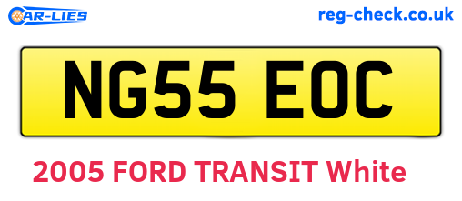 NG55EOC are the vehicle registration plates.