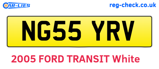 NG55YRV are the vehicle registration plates.