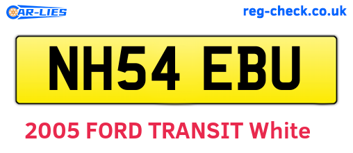 NH54EBU are the vehicle registration plates.