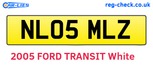 NL05MLZ are the vehicle registration plates.