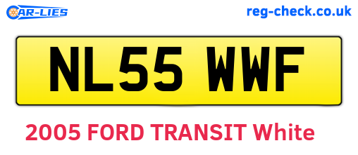 NL55WWF are the vehicle registration plates.