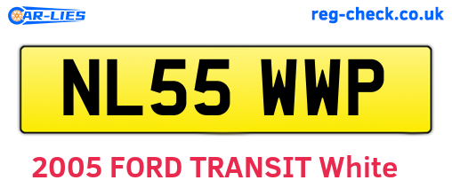 NL55WWP are the vehicle registration plates.