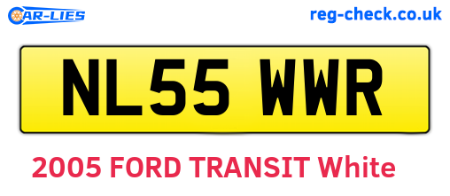 NL55WWR are the vehicle registration plates.