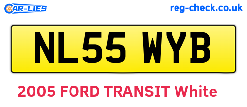 NL55WYB are the vehicle registration plates.