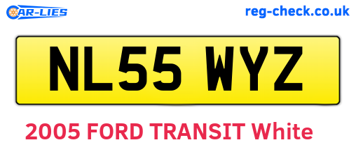 NL55WYZ are the vehicle registration plates.