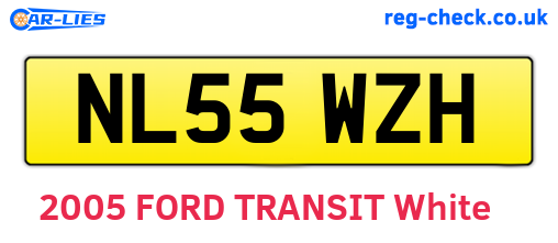 NL55WZH are the vehicle registration plates.