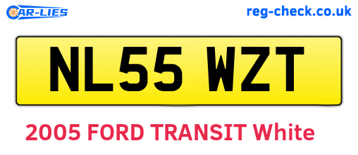 NL55WZT are the vehicle registration plates.