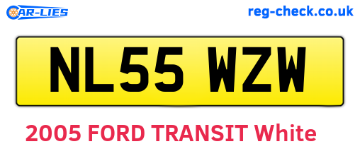 NL55WZW are the vehicle registration plates.