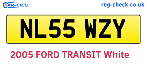 NL55WZY are the vehicle registration plates.