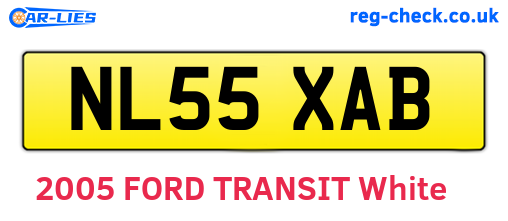 NL55XAB are the vehicle registration plates.