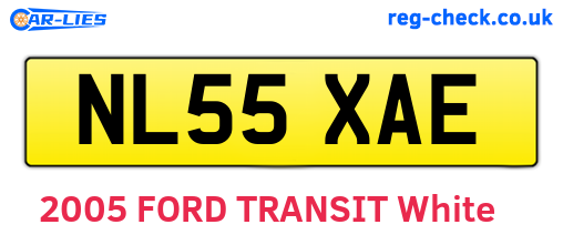 NL55XAE are the vehicle registration plates.