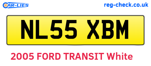 NL55XBM are the vehicle registration plates.