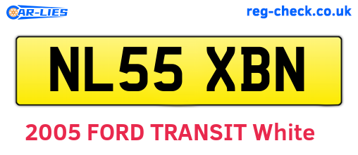 NL55XBN are the vehicle registration plates.