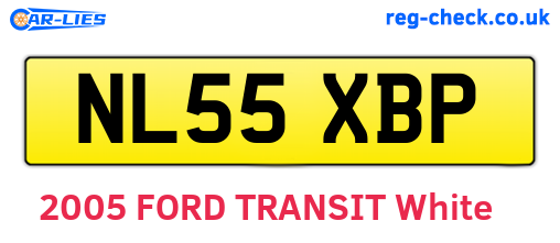 NL55XBP are the vehicle registration plates.